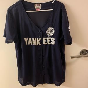 New York Yankees navy blue mesh jersey